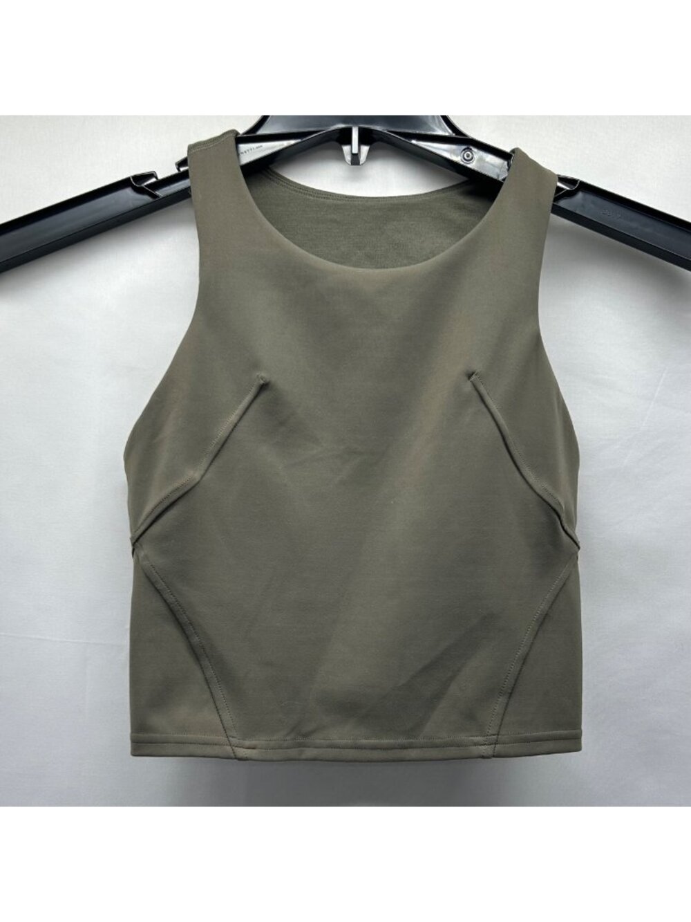 Lululemon Invigorate Training Tank Top Carob Brown (Olive) Racerback No Size Vie